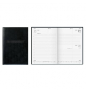 Buchkalender 79562, grau, 1 Seite / 1 Tag | Samstag und Sonntag / 1 Seite, 14,5x20,6cm (A5), 2026